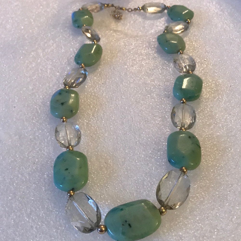 Lucite beads necklace
